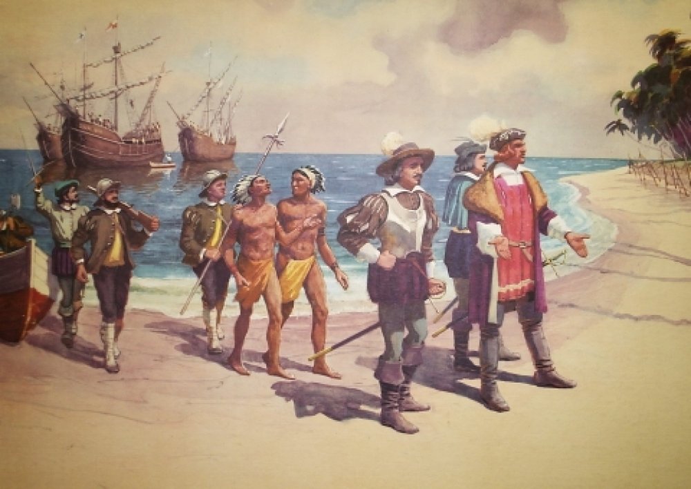 Первый европеец посетивший карибские острова. Экспедиция Христофора Колумба 1492.
